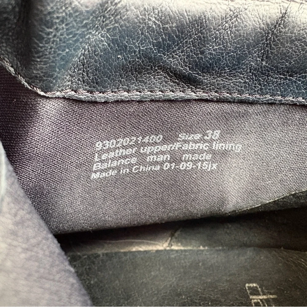 Dansko Black/Charcoal Gray Leather Clog Boots Natural Colored Heels 38/7.5-8 US - Picture 5 of 8